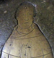 St Albans St Michael John Pecock and wife Maud 1380 lady civilian